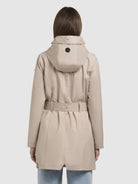 khujo-jacke-mosti-beige-damen-sommerparka-trenchcoat-mit-g-rtel image 3