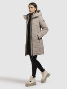 khujo-coat-fitt3-gray-beige-damen-steppmantel-regular-fit image 2