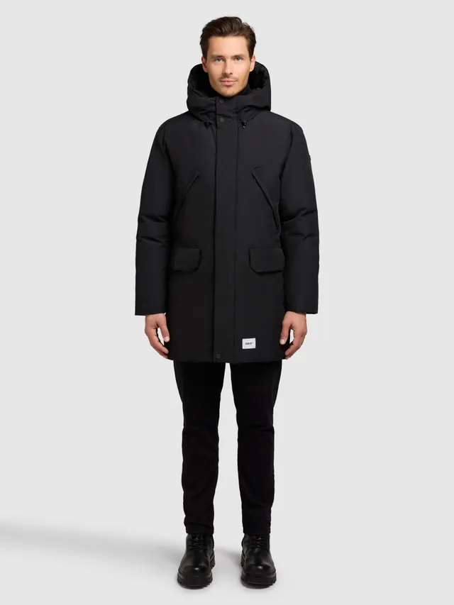 khujo-figaro-damen-mantel-black-parka-kurzmantel-loose-fit image 1