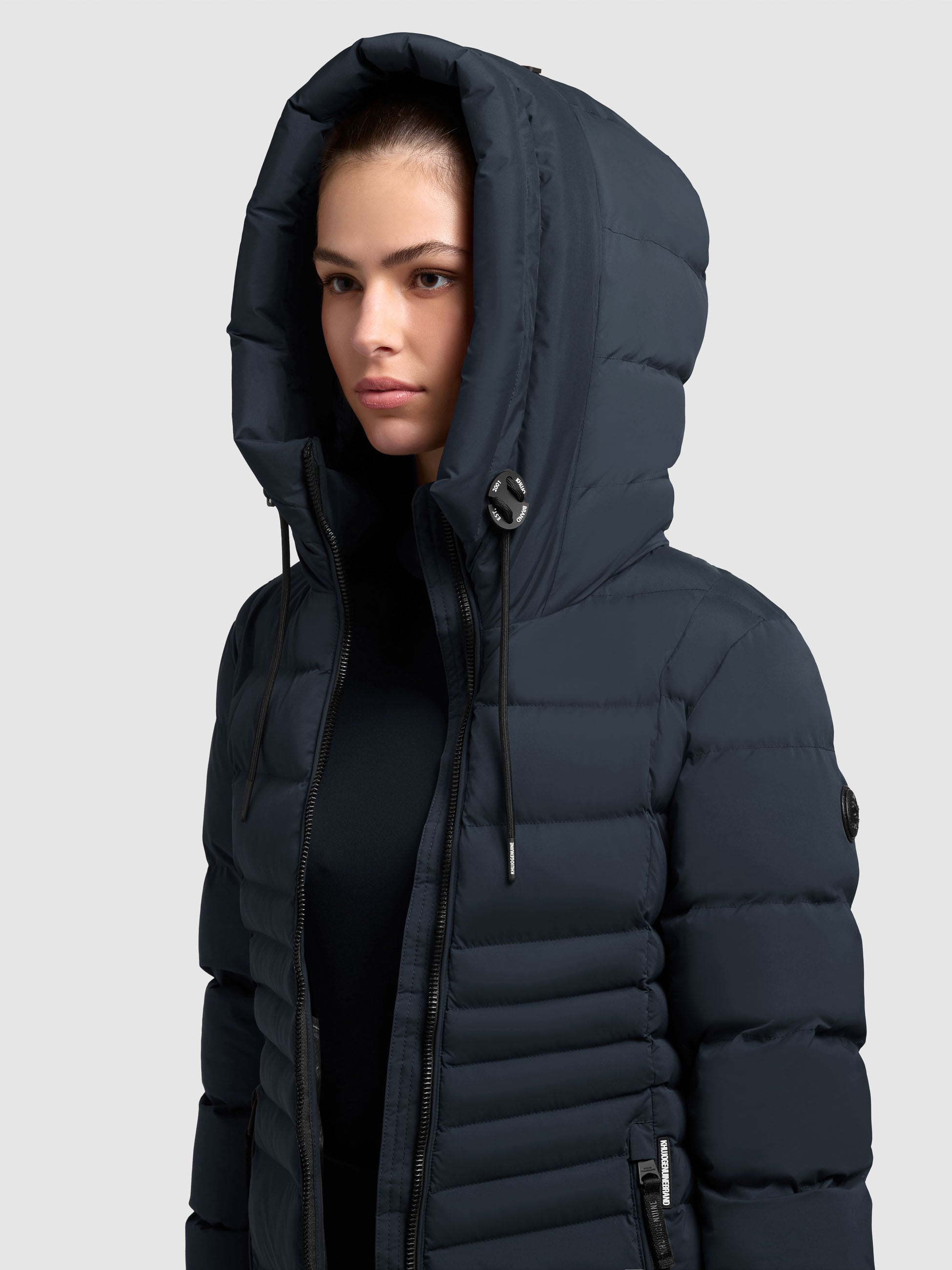 khujo-mantel-lava-port-blue-damen-kurzmantel-slim-fit-steppjacke image 7