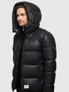 khujo-jacke-coen-black-schwarz-winter-steppjacke-in-lederoptik-mit-kapuze image 8