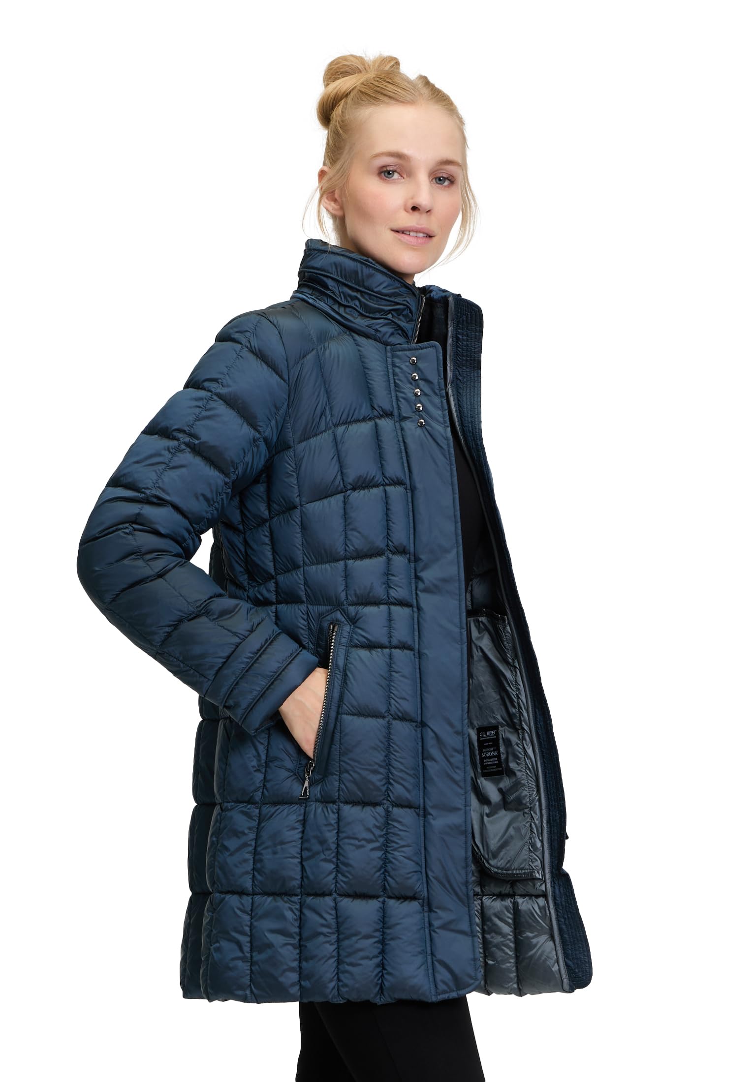 gil-bret-damen-nina-jacke-mit-nieten-detail-abnehmbarer-kapuze-und-stehkragen-85 image 7