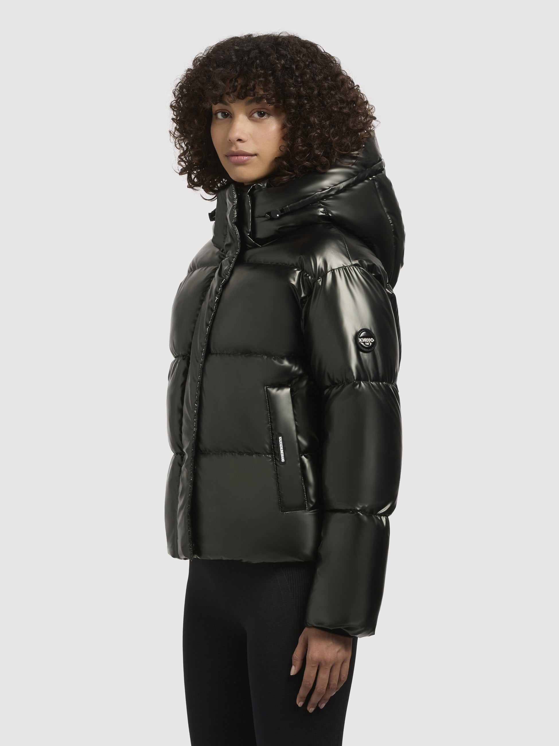khujo-jacke-devina-shiny-dunkelgr-n-damen-steppjacke image 5