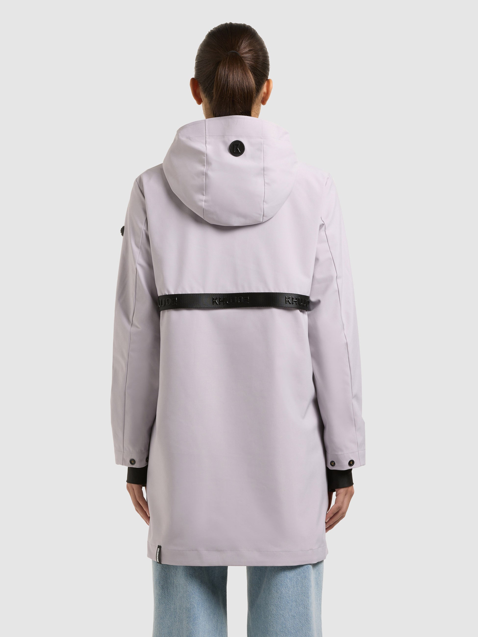 khujo-mantel-june-raindrops-lilac-leichter-damen-kurzmantel-parka image 3