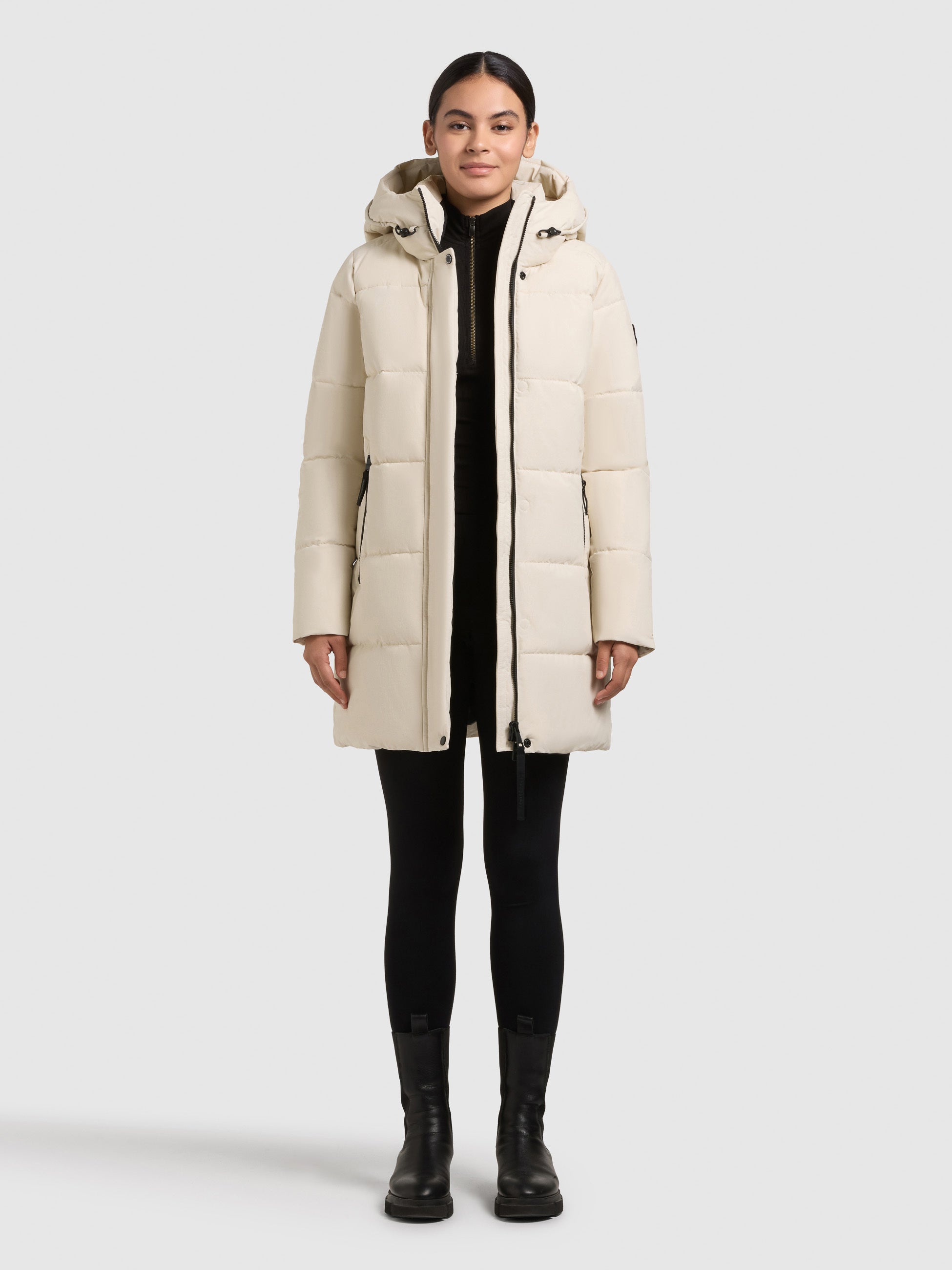 khujo-tilla-damen-winter-steppjacke-cotton-cream-mit-kapuze image 6