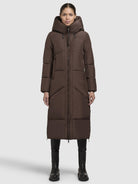 khujo-coat-prayce-damen-steppmantel-dark-brown image 6