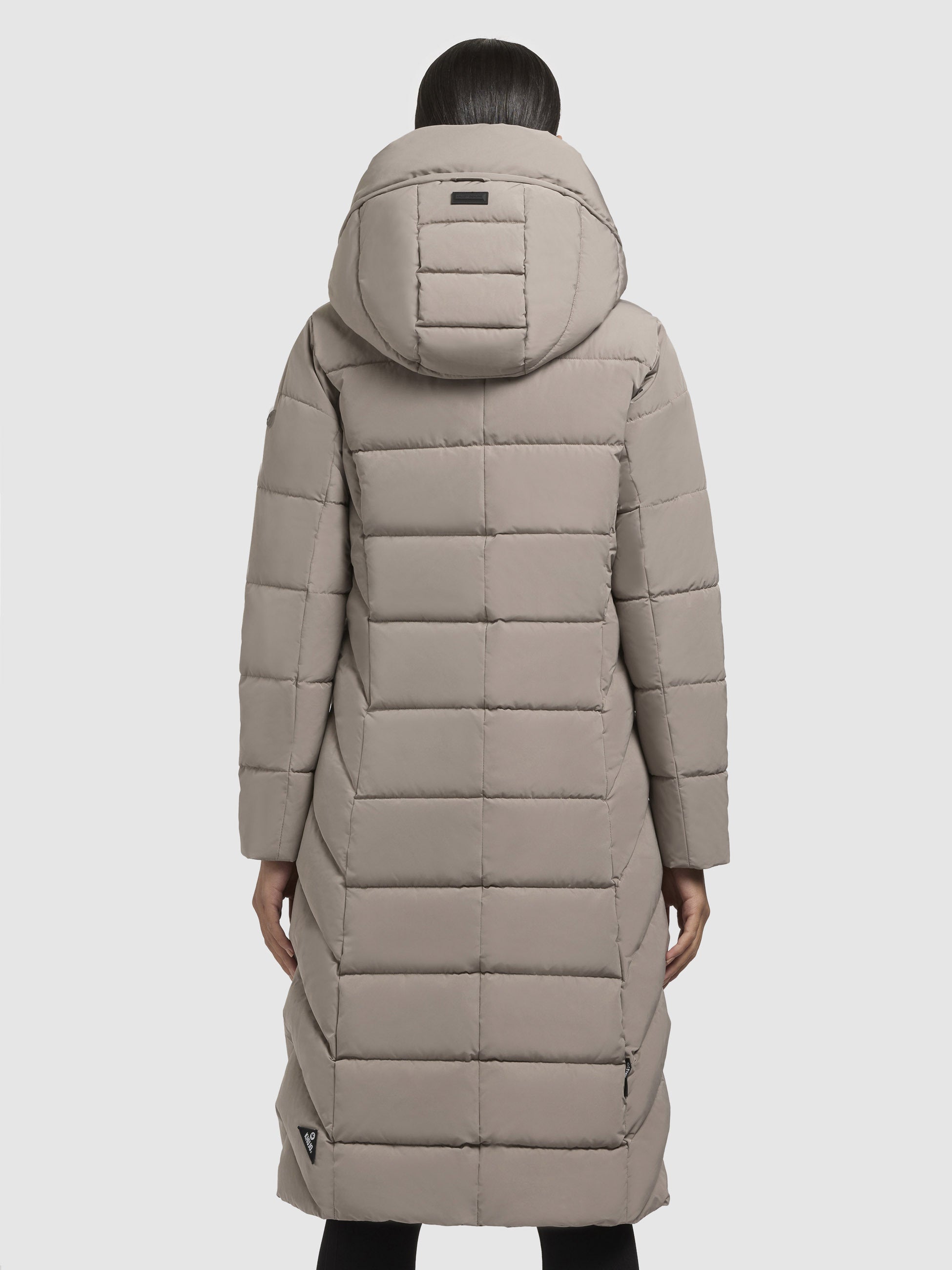 khujo-mantel-sensy-greige-wadenlanger-damen-steppmantel-regular-fit-mit-kapuze image 3