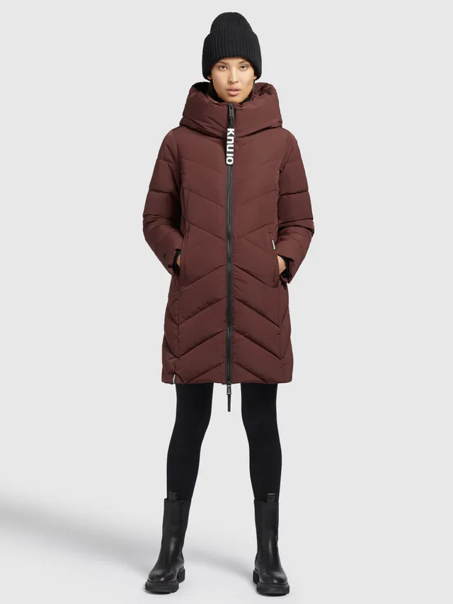 khujo-mantel-darka-weinrot-wattierter-damen-steppmantel-regular-fit-mit-kapuze image 1