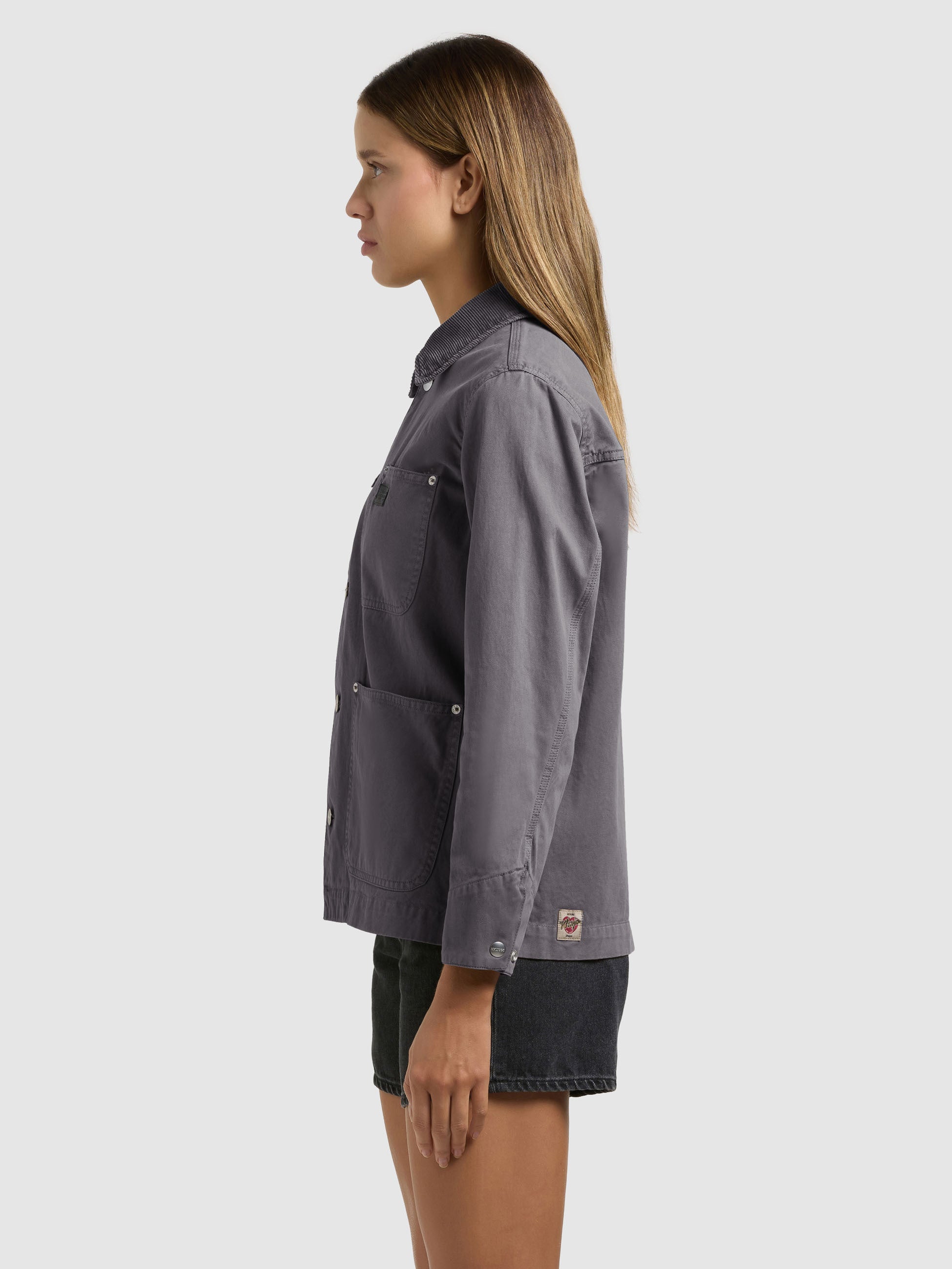 khujo-suzy-damen-jacke-fieldjacket-sea-grey image 5