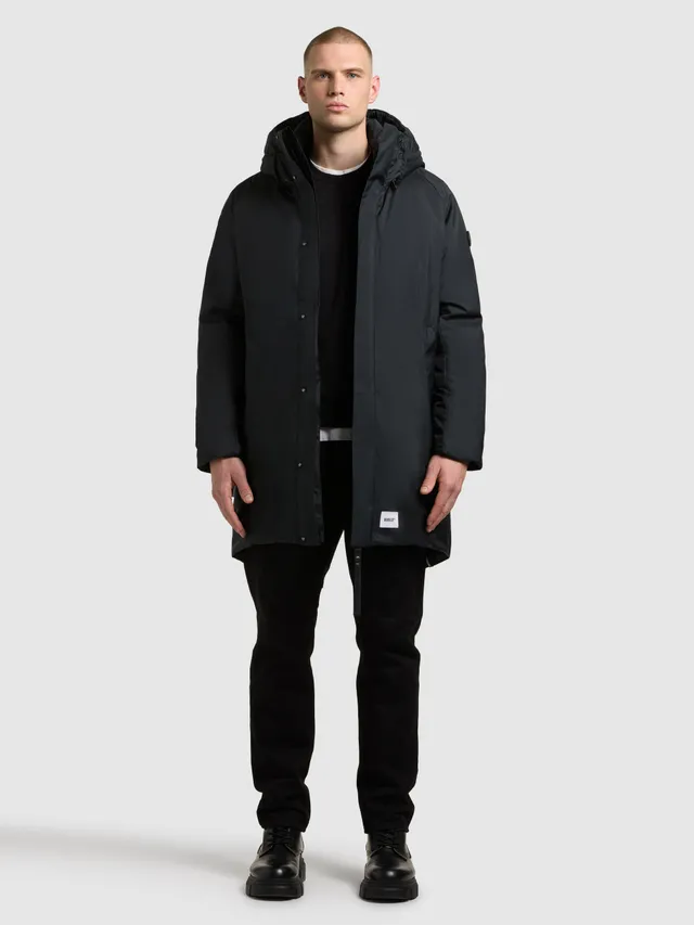 khujo-mantel-kenji-black-parka-kurzmantel-loose-fit image 1
