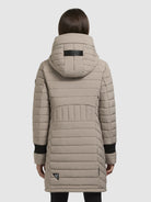 khujo-coat-nita3-steppjacke-gray-beige-lang-mit-strickeins-tzen image 3