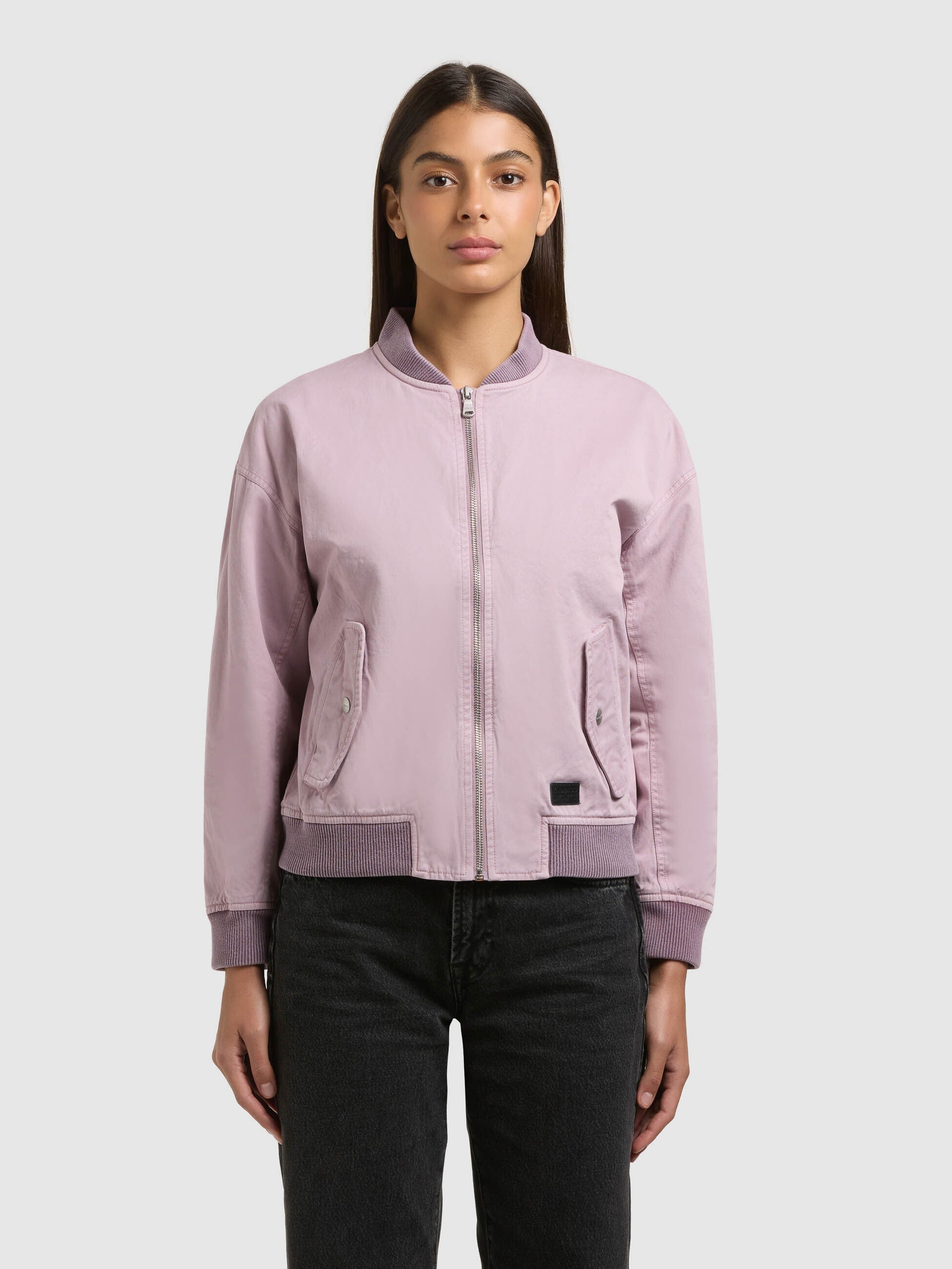 khujo-jacke-inie-violet-damen-blouson-bomberjacke-aus-baumwoll-twill image 4