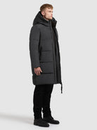 khujo-mantel-lear-obrage-grey-damen-steppmantel-loose-fit image 6