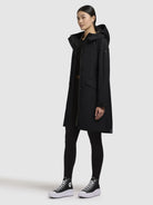 khujo-mantel-yeal-schwarz-slim-fit-kurzmantel-damen image 2