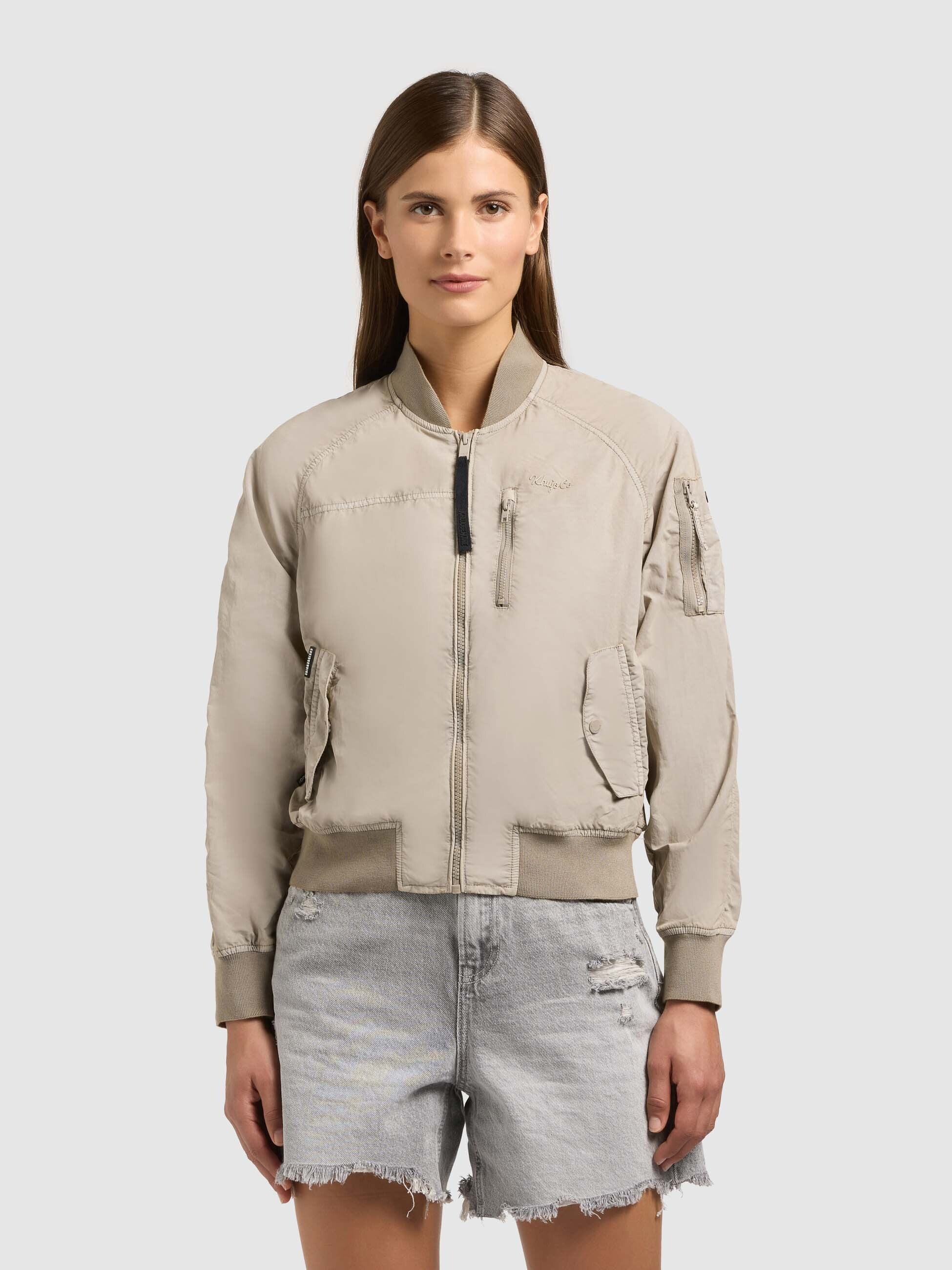 khujo-zaria-damen-bomberjacke-bone-beige-leicht-ungef-ttert-vintage image 4